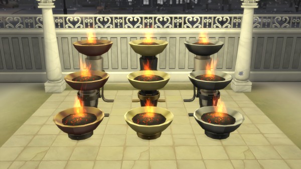  Mod The Sims: Shorter Braziers by Teknikah