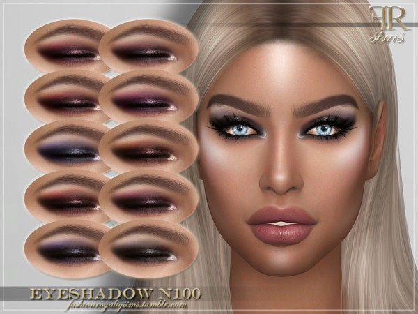  The Sims Resource: Eyeshadow N100 by FashionRoyaltySims