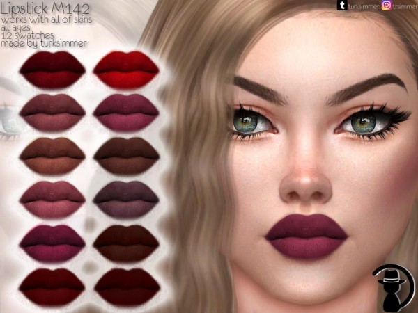  The Sims Resource: Lipstick M142 by turksimmer