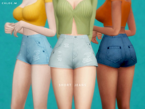  The Sims Resource: Short Jeans by ChloeM