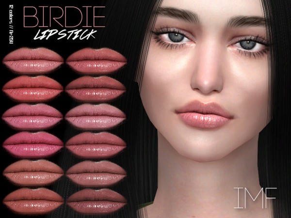 The Sims Resource: Birdie Lipstick N.254 by IzzieMcFire