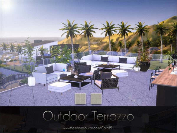  The Sims Resource: Outdoor Terrazzo by Caroll91