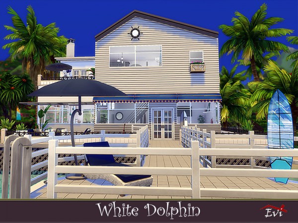  The Sims Resource: White Dolphin House by Evi