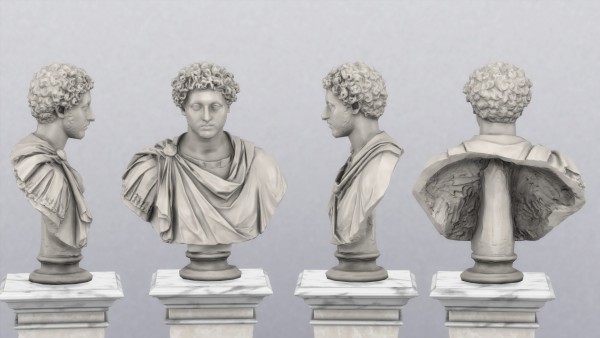 Mod The Sims: Bust of young Marcus Aurelius by TheJim07