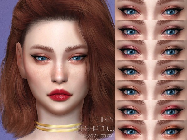  The Sims Resource: Likey Eyeshadow V10 by Lisaminicatsims