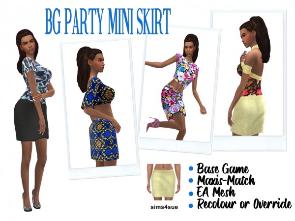  Sims 4 Sue: Party Mini Skirt