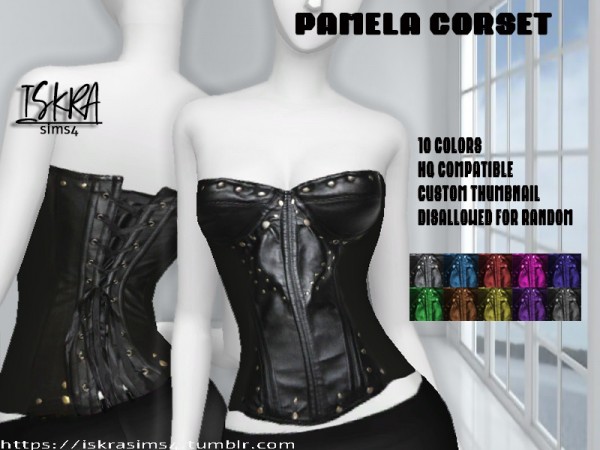  The Sims Resource: Pamela corset by ISKRAsims4