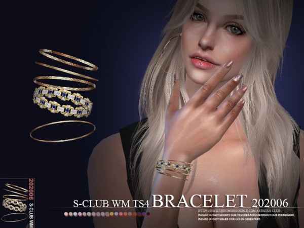  The Sims Resource: Bracelet 202006 by S Club