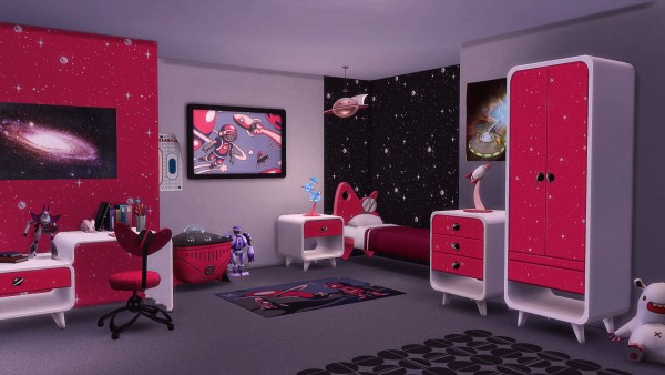  Mod The Sims: Andromeda Bedroom Set by simsi45
