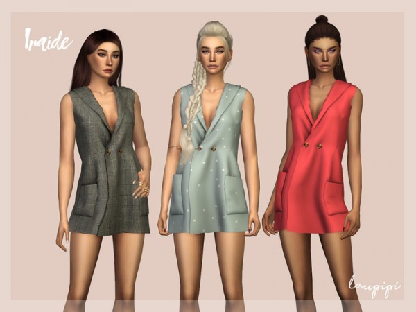  The Sims Resource: Iraide Dress by Laupipi