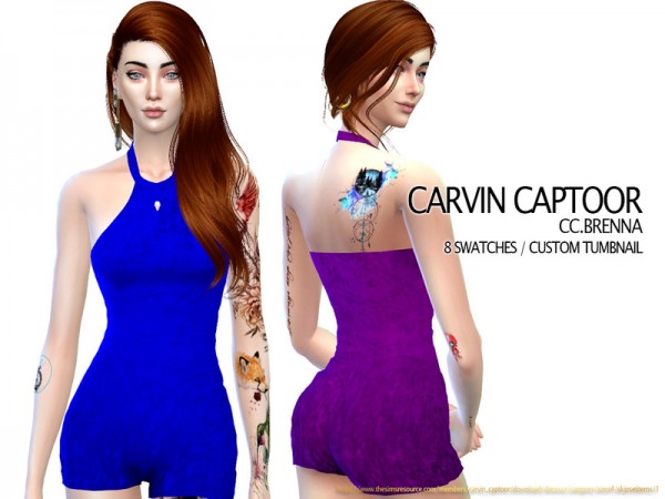  The Sims Resource: Brenna dress by carvin captoor