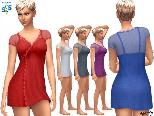  The Sims Resource: Nightgown 20200406 by dgandy