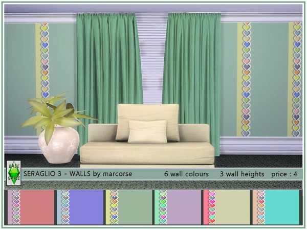  The Sims Resource: Seraglio 3   Walls by marcorse