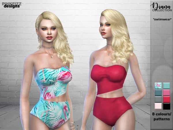  The Sims Resource: Diana SwimWear by Pinkfizzzzz