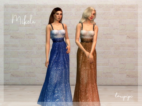  The Sims Resource: Mikela Dress by Laupipi