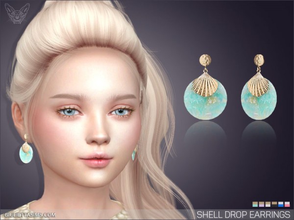  Giulietta Sims: Shell Drop Earrings For Kids