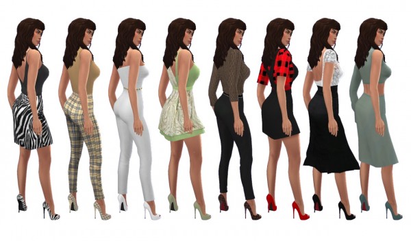  Sims 4 Sue: Peeptoe Heels