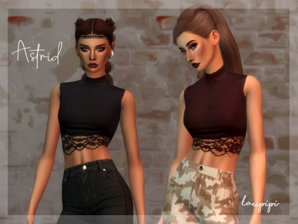  The Sims Resource: Apocalypse Astrisd Top by laupipi