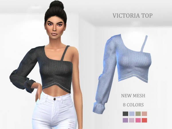  The Sims Resource: Victoria Top by Puresim