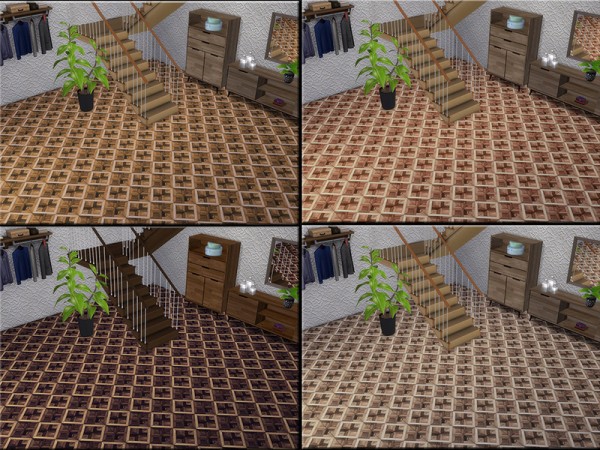  The Sims Resource: Square Parquet Small by matomibotaki
