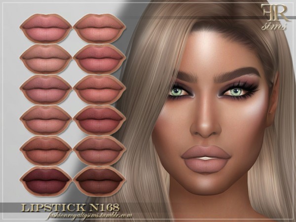  The Sims Resource: Lipstick N168 by FashionRoyaltySims