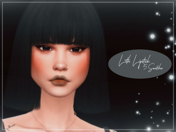  The Sims Resource: Lith Lipstick by Reevaly