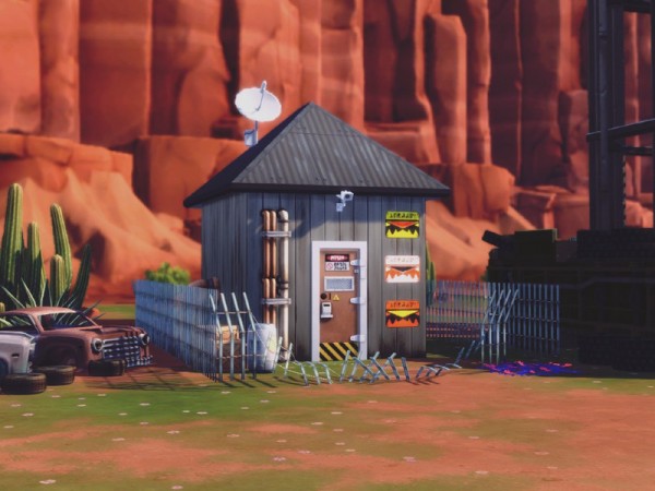  The Sims Resource: Apocalypse   Abandoned Water Station by Summerr Plays