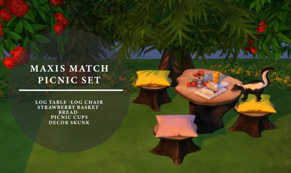  Leo 4 Sims: Picnic Set
