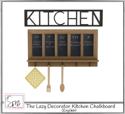  Simthing New: The lazy decoration kitchen chalkboard