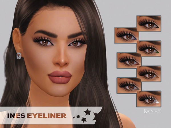  The Sims Resource: Ines Eyeliner by KatVerseCC