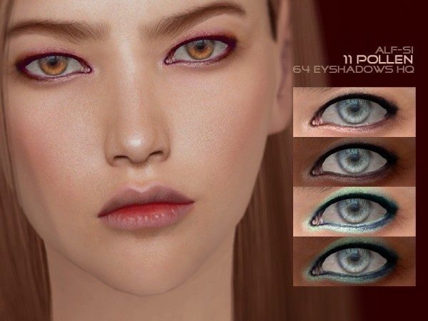  The Sims Resource: Pollen   Eyeshadow 11 HQ by Alf si