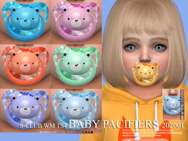  The Sims Resource: Baby Pacifiers 202001 by S Club