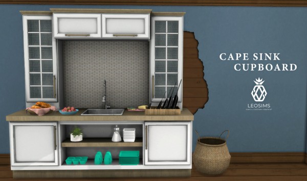  Leo 4 Sims: Cape Sink Cupboard