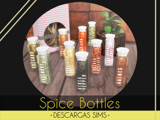  Descargas Sims: Spice Bottles