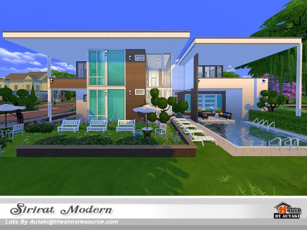  The Sims Resource: Sirirat Modern NoCC by autaki