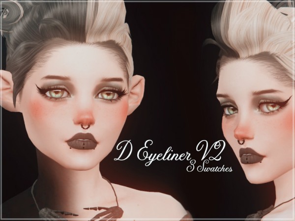  The Sims Resource: D Eyeliner V2 by Reevaly