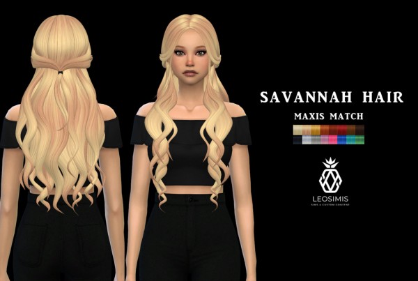  Leo 4 Sims: Savannah Hair