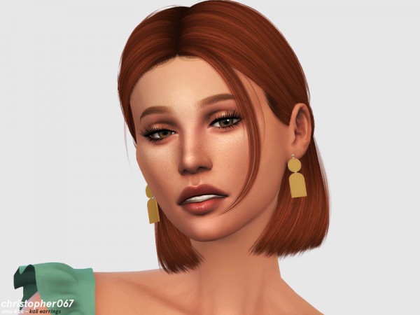  The Sims Resource: Kali Earrings by Christopher067