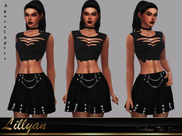  The Sims Resource: Skirt Nanda Apocalyptic by LYLLYAN