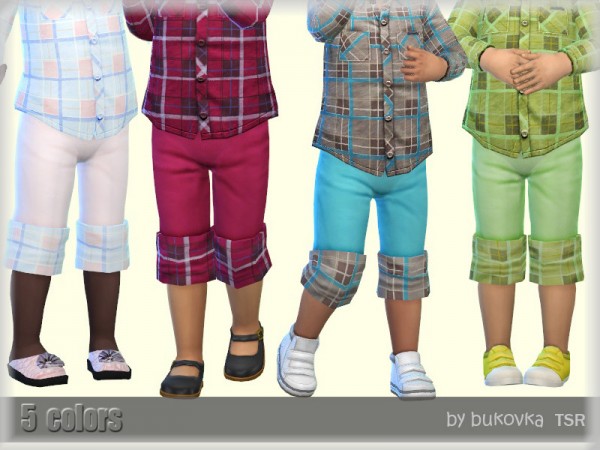  The Sims Resource: Plaid Short by bukovka