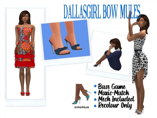  Sims 4 Sue: Bow Mules