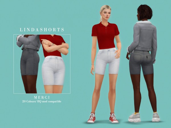  The Sims Resource: Linda Shorts by Merci