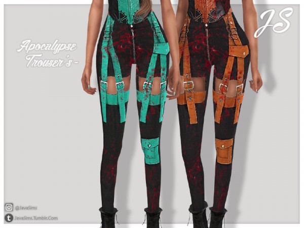  The Sims Resource: Apocalypse Trousers by JavaSims