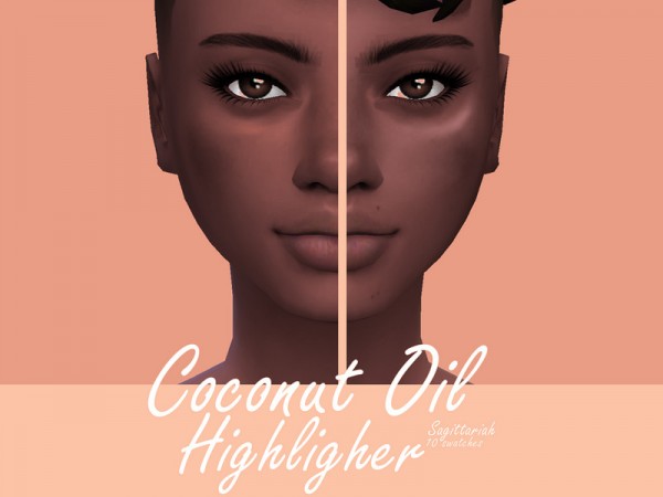  The Sims Resource: Coconut Oil Highlighter by Sagittariah