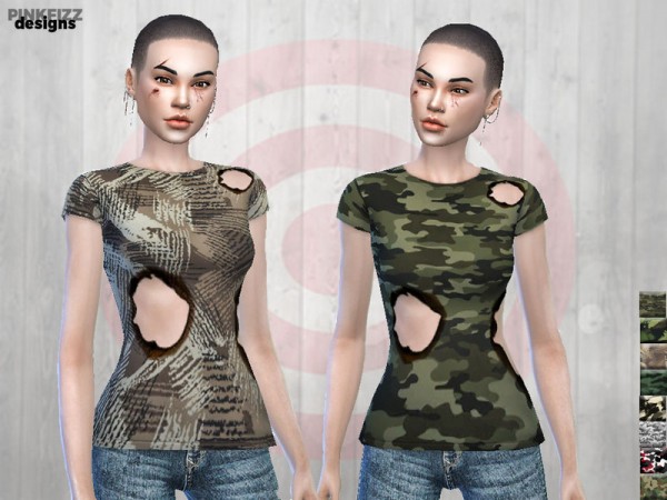  The Sims Resource: Apocalyptic Doomwear Tee by Pinkfizzzzz