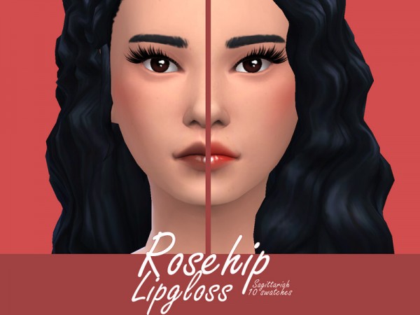  The Sims Resource: Rosehip Lipgloss by Sagittariah