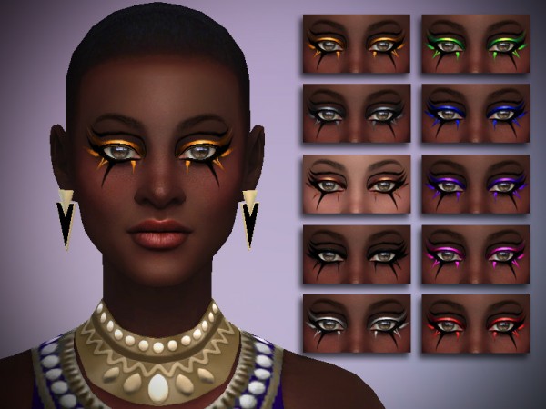  The Sims Resource: Eyeliner Nile by thaisherrera