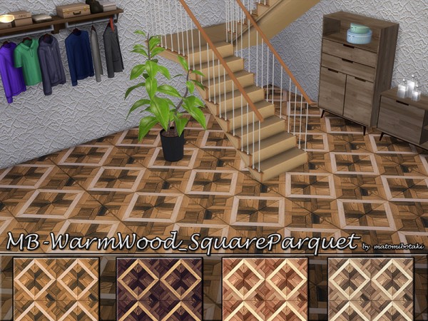  The Sims Resource: Square Parquet by matomibotaki