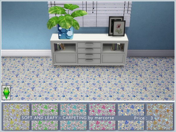  The Sims Resource: Soft and Leafy   Carpeting by marcorse