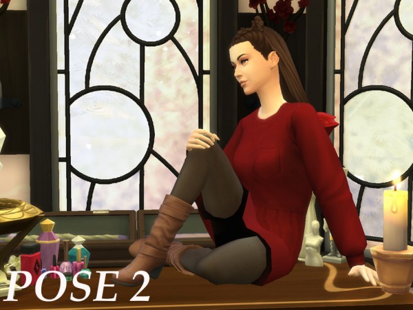 The Sims Resource: Dresser Seating Posepack by Zahdernia